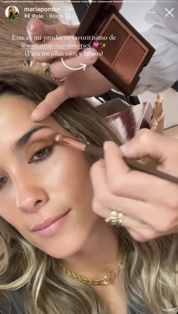 María Pombo confiesa cuál es su make up preferido / Instagram @mariapombo