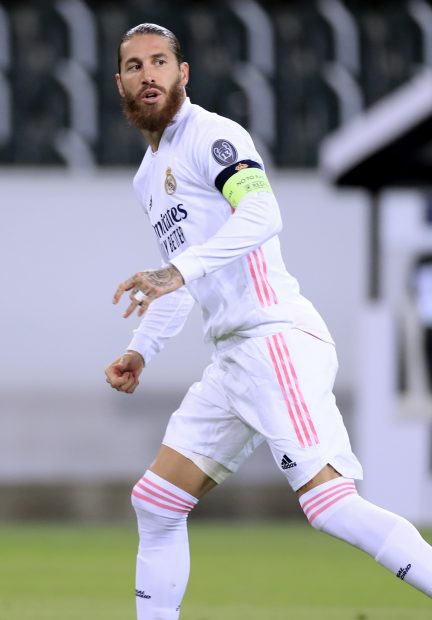 Sergio Ramos durante un partido de fútbol / Gtres
