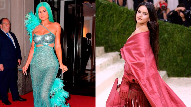 Kylie Jenner y Rosalía en la Met Gala