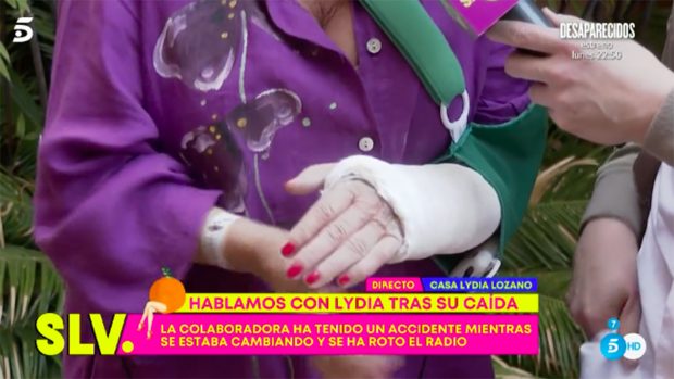 Lydia Lozano, lesionada / Telecinco