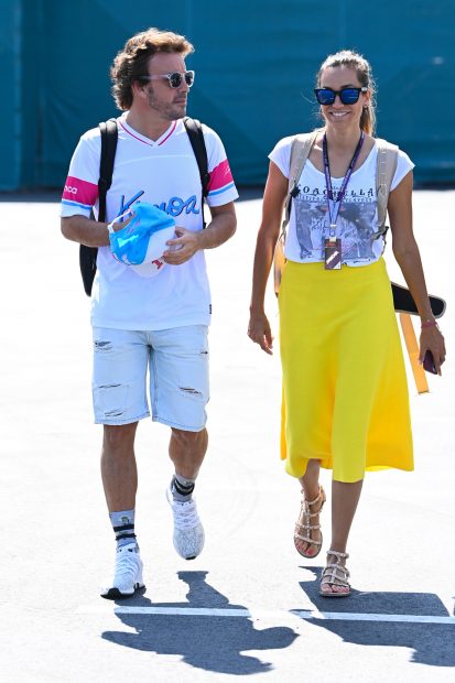 Fernando Alonso y Andrea Schlager en Miami / Gtres