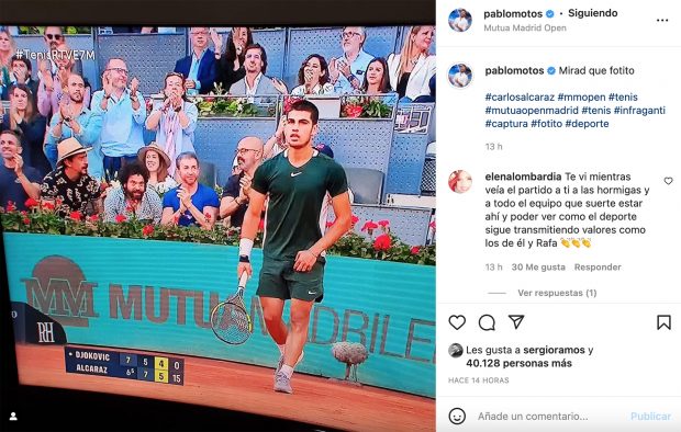 Pablo Motos en Mutua Madrid Open / Instagram