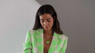 María F.Rubíes deja boquiabiertos a todos con este vestido verde oliva de Redondo Brand