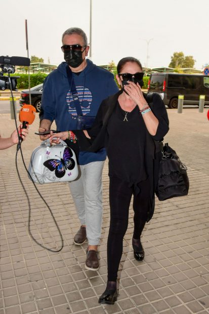 Isabel Pantoja llegando al Aeropuerto de Jerez / Gtres