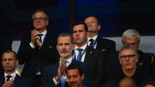 El Rey Felipe VI en la final de la Champions League / Gtres