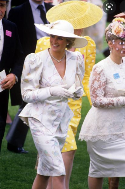 Diana de Gales en Ascot 1987 / Pinterest