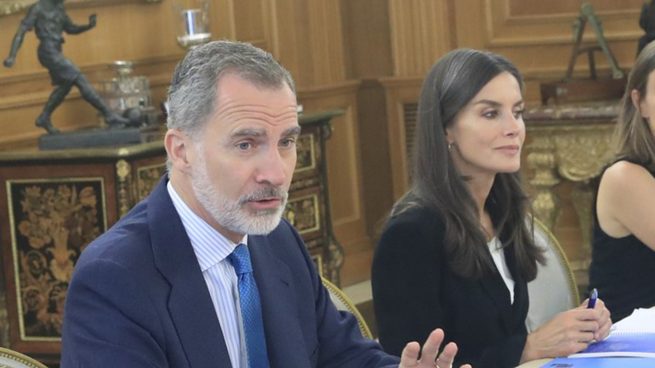 La Reina Letizia junto al Rey Felipe VI