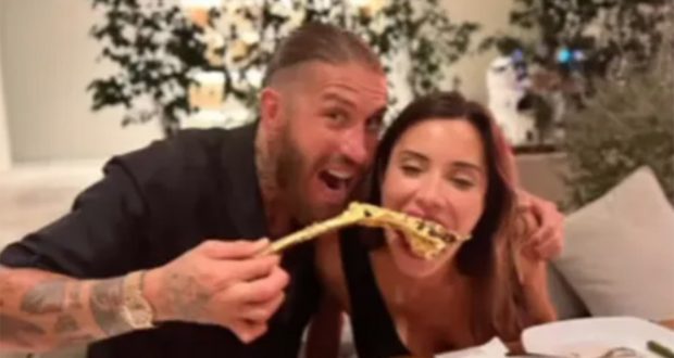 Sergio Ramos y Pilar Rubio cenando / Instagram