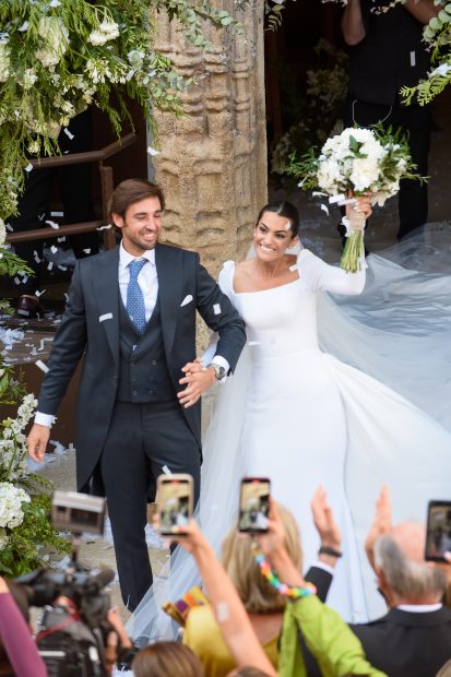 Marta Lozano y Lorenzo Remohi en su boda / Gtres
