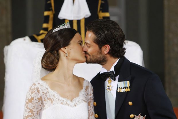 Carlos Felipe y Sofía de Suecia el día de su boda / Gtres