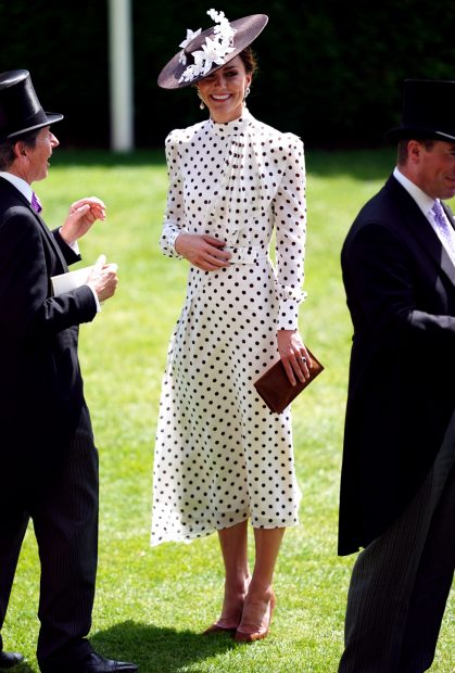 Kate Middleton con un vestido de lunares / Gtres