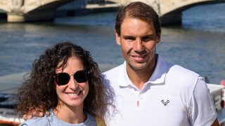 Rafa Nadal y Mery Perelló posando   / Gtres