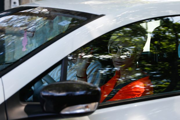 Ana María Aldón en un coche / Gtres