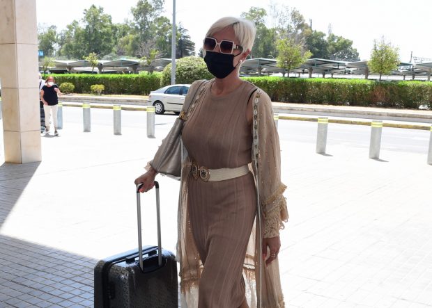 Ana María Aldón en el Aeropuerto de Jerez / Gtres