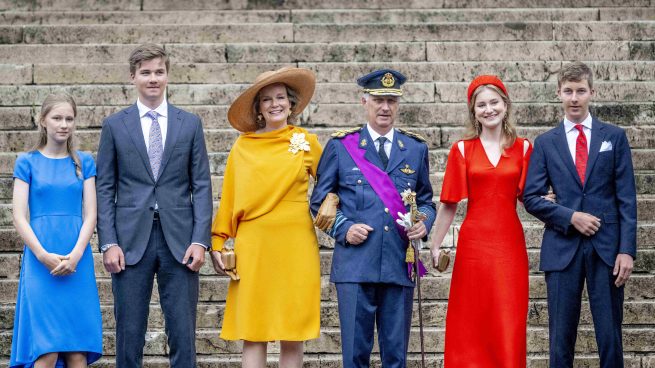 La Familia Real de Bélgica en el Te Deum