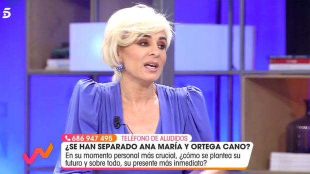 Ana María Aldón hablando de su situación familiar / Telecinco