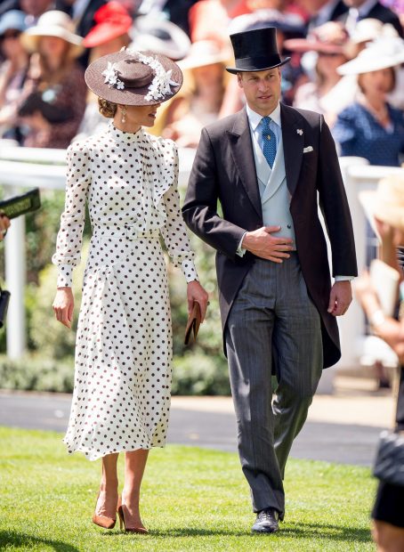 Kate Middleton y el príncipe Guillermo en Ascot / Gtres