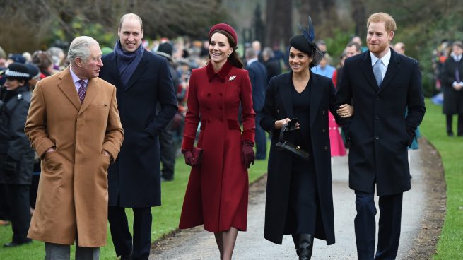 La Familia Real británica paseando / Gtres