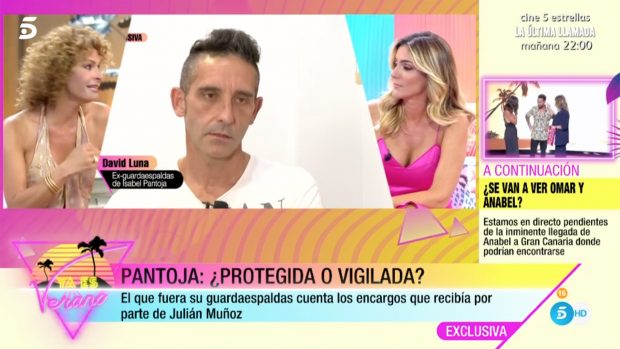 David Luna, el guardaespaldas de Isabel Pantoja en 'Ya es verano' / Telecinco