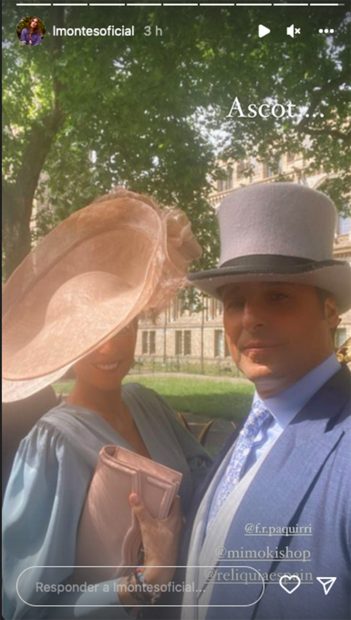 Francisco Rivera y Lourdes Montes, en ASCOT / Instagram @lourdesmontes