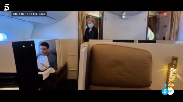 Infanta Cristina viajando a Abu Dabi / Telecinco