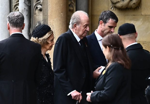 La Reina Sofía en el funeral de Isabel II