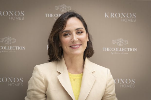 Tamara Falcó en un evento de Kronos Homes 