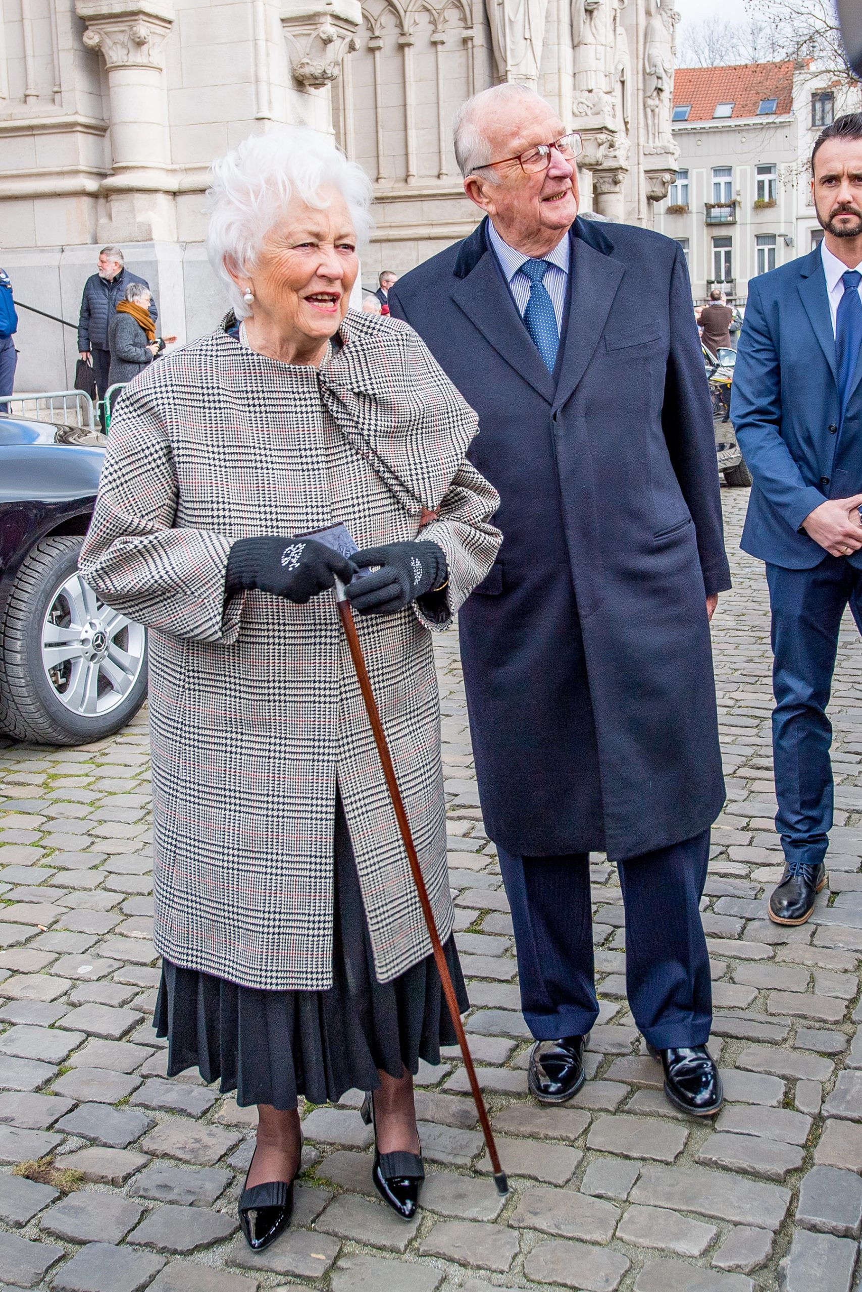 Paola y Alberto de Bélgica juntos en Bruselas. / Gtres