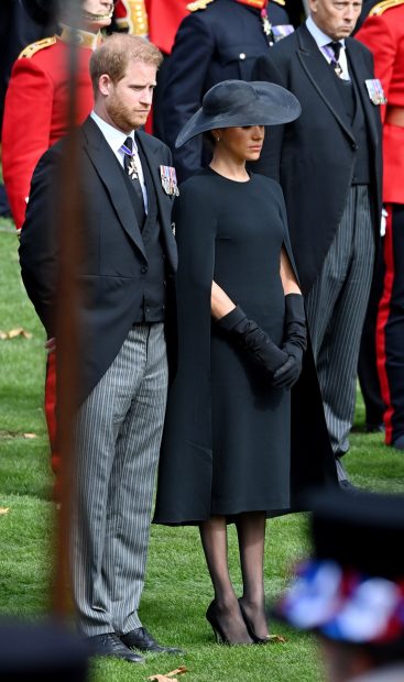 El príncipe Harry y Meghan Markle en el funeral de Isabel II / Gtres