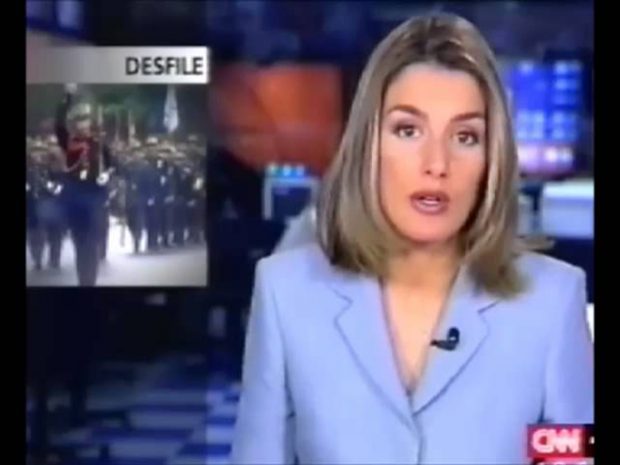 Letizia como periodista / CNN