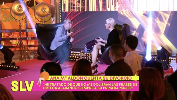 Ana María Aldón y Jorge Javier Vázquez en 'Sálvame' / Telecinco
