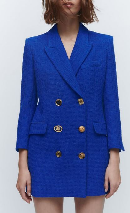 Esta blazer de Zara es igual que la icónica chaqueta azul de Lady Di