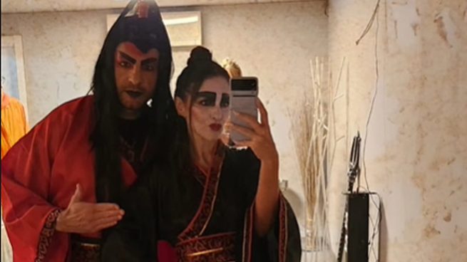 Paula Echevarría y Miguel Torres, en Halloween 2022 / Instagram