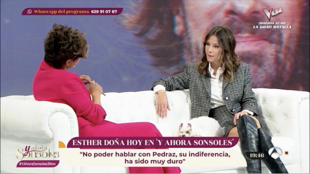 Esther Doña en 'Y ahora Sonsoles' / Antena 3