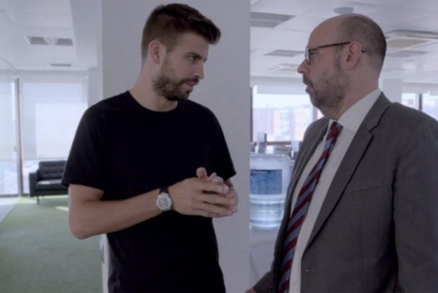 Jordi Basté entrevistando a Piqué / TV3