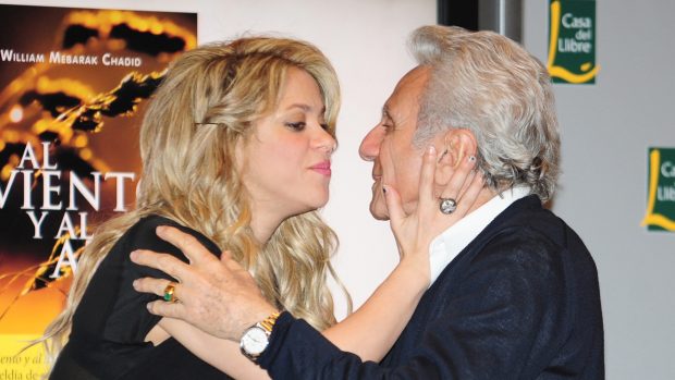 Shakira junto a su padre, William Mebarak.