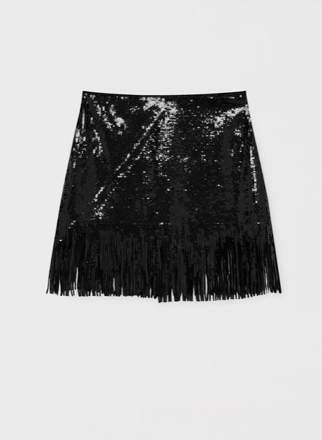 Pull&Bear has the perfect green sequin skirt for this New Year's Eve
