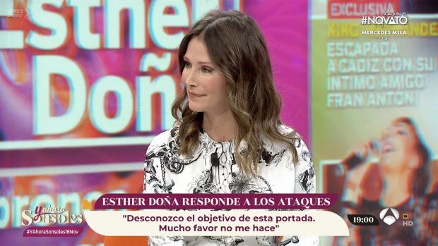 Esther Doña en 'Y ahora Sonsoles' / Antena 3