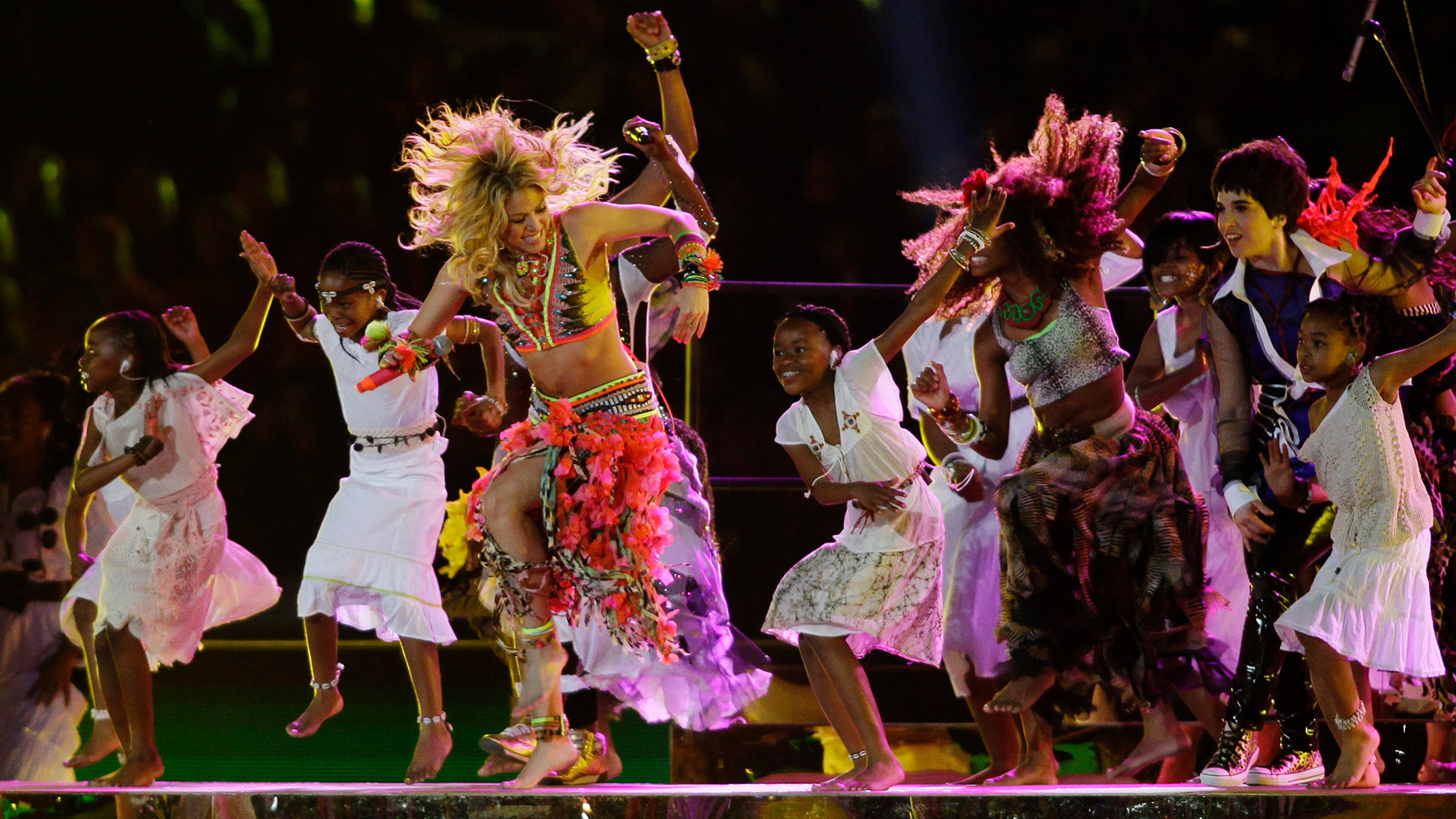 Shakira, cantando en el Mundial de 2010 / Gtres