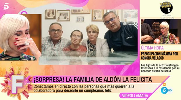 La familia de Ana María Aldón en 'Fiesta' / Telecinco