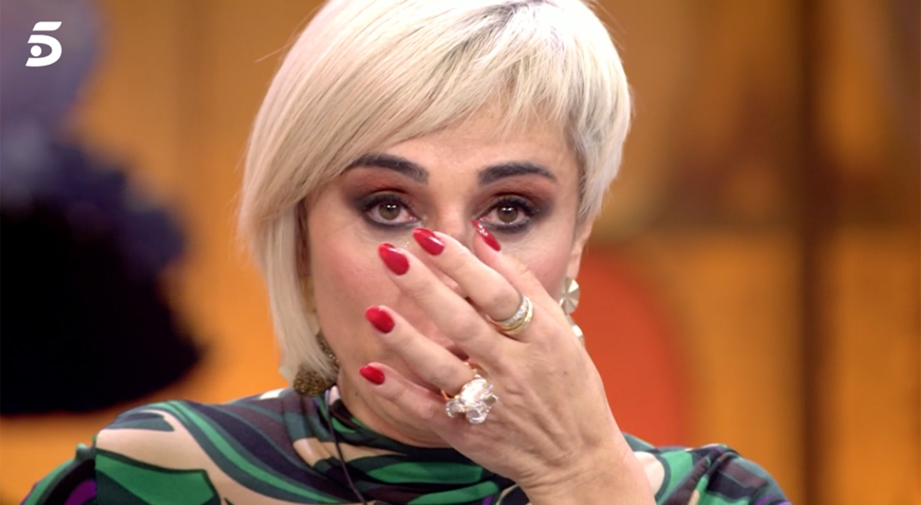 The tears of Ana María Aldón in 'Fiesta' / Telecinco