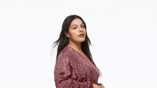 Vestido H&M satinado