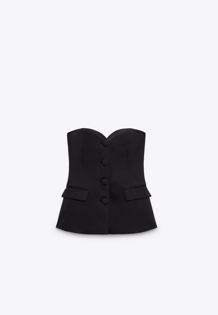 El bustier de Zara que podrás usar para varias cenas de Navidad: ponte diferentes accesorios y look nuevo