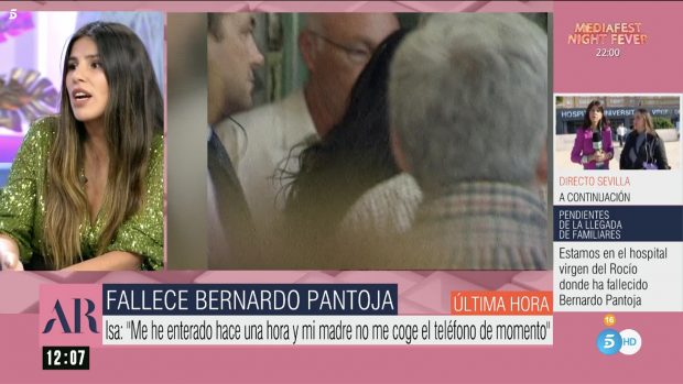 Isa Pantoja en 'El Programa de Ana Rosa' / Telecinco