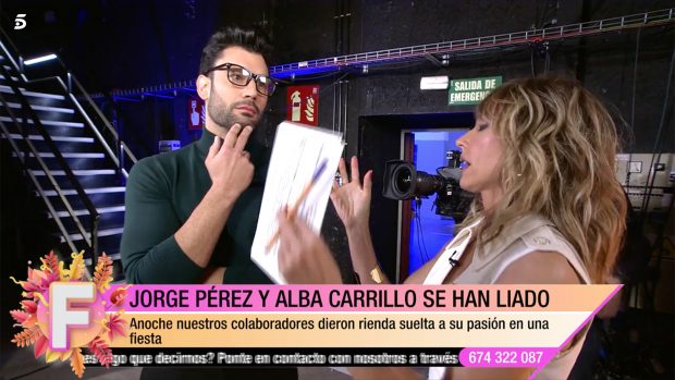 Jorge Pérez y Emma García en 'Fiesta' / Telecinco
