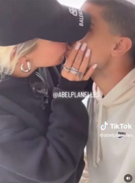 Marc Bartra y Jessica Goicoechea juntos / TikTok Abel Planelles