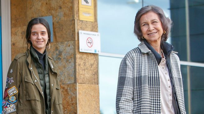 Victoria Federica y doña Sofía.