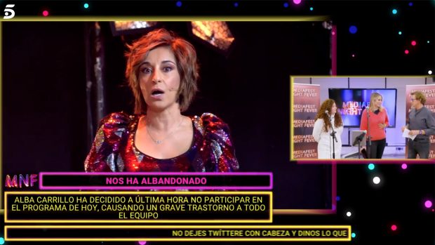 Adela González en el 'Mediafest Night Fever' / Telecinco