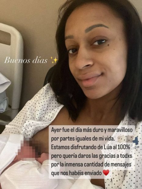 Ana Peleteiro da a luz a su hija / Instagram