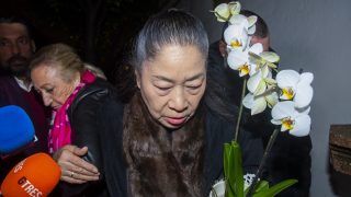 Junco en el funeral de Bernardo Pantoja